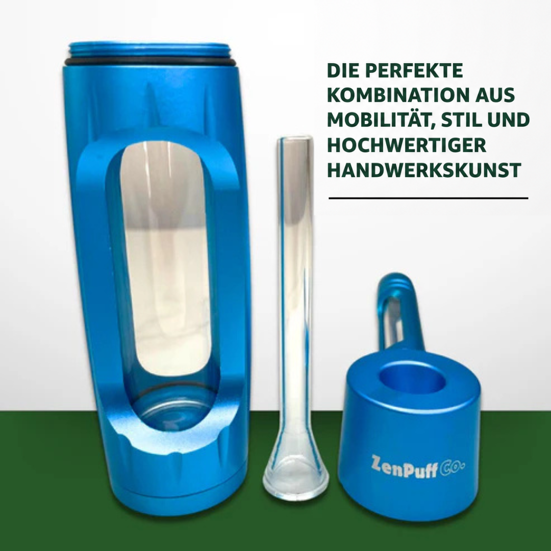 ZenPuff Premium Aluminium-/Glas-Wasserflasche