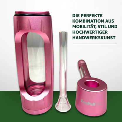 ZenPuff Premium Aluminium-/Glas-Wasserflasche