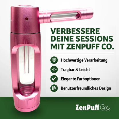 ZenPuff Premium Aluminium-/Glas-Wasserflasche