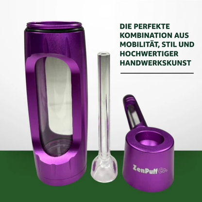 ZenPuff Premium Aluminium-/Glas-Wasserflasche