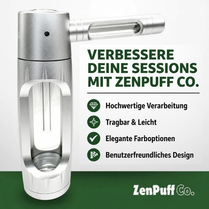 ZenPuff Premium Aluminium-/Glas-Wasserflasche